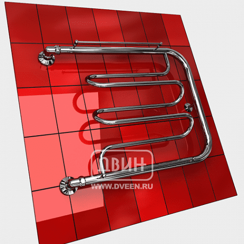 Купить водяной полотенцесушитель фокстрот dw 50*50 с полочкой, двин. в Иваново магазин сантехники Суперстрой
