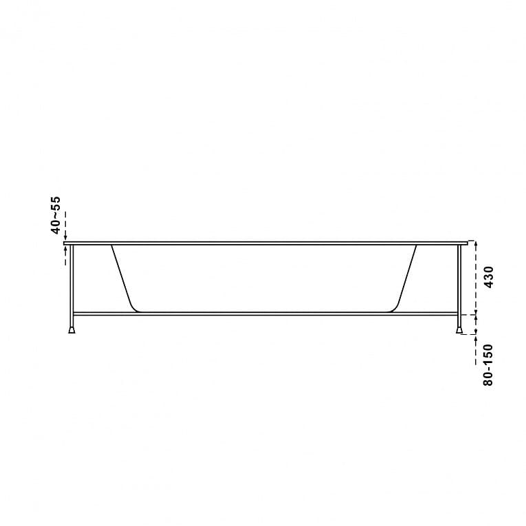 Купить ванна акриловая аура 1500*1500, bas. в Иваново магазин сантехники Суперстрой