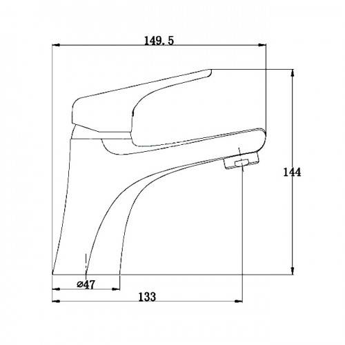 Купить смеситель для раковины хром eco 00011 chrome,kaiser в Иваново магазин сантехники Суперстрой