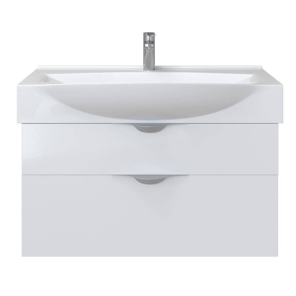 Купить тумба муза - 85 подвесная + умывальник, sanstar в Иваново магазин сантехники Суперстрой