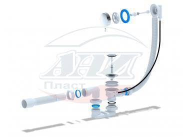Купить обвязка п/авт ем601 д/ванн плоский 520мм , ани. в Иваново магазин сантехники Суперстрой