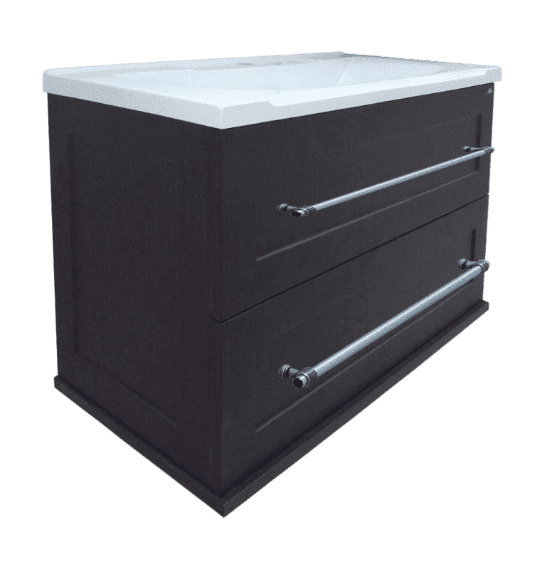 Купить тумба марта-70 подвесная тёмн/бет + раковина evva-70 d, misty. в Иваново магазин сантехники Суперстрой