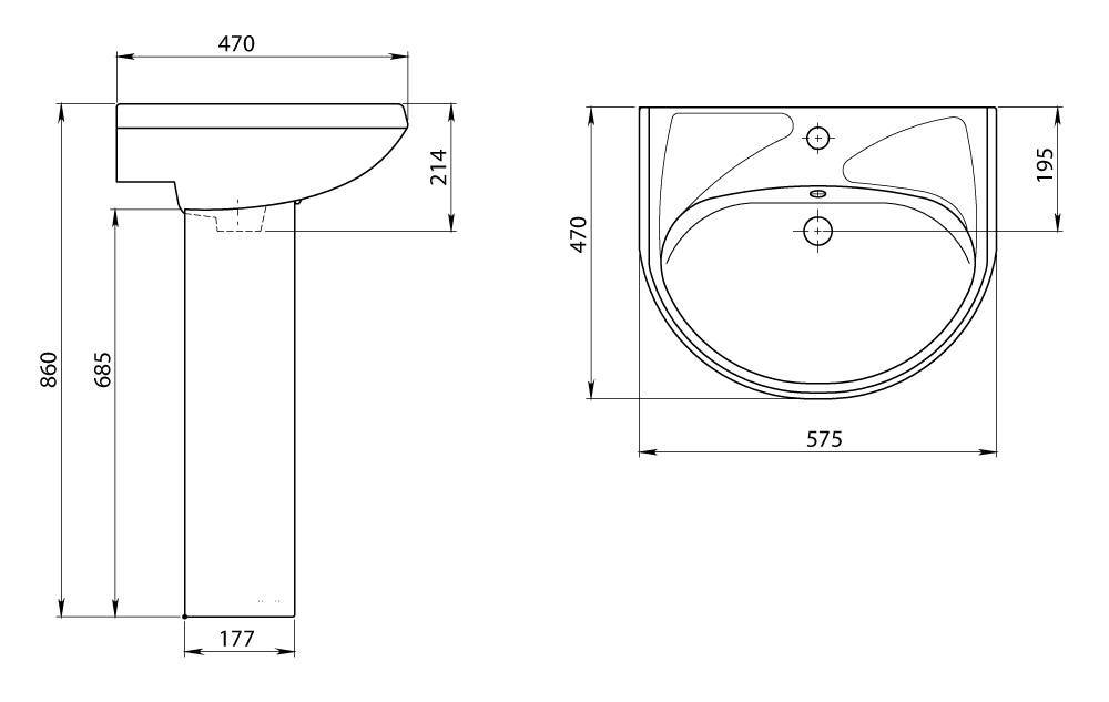 Купить раковина на пьедестале вест салатовый крап без отверстия под смеситель, воротынск. в Иваново магазин сантехники Суперстрой