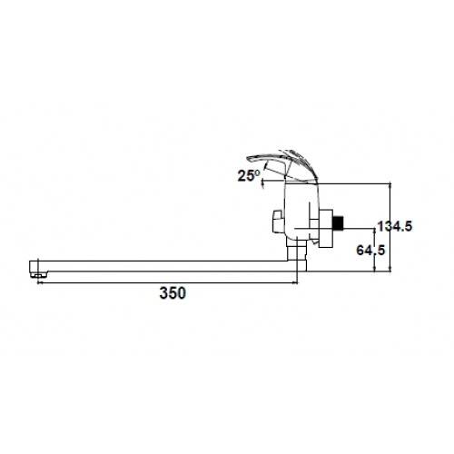 Купить смеситель для ванны nova 23055b betta,kaiser в Иваново магазин сантехники Суперстрой
