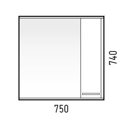 Купить зеркало-шкаф лорена-75r свет антик, corozo. в Иваново магазин сантехники Суперстрой