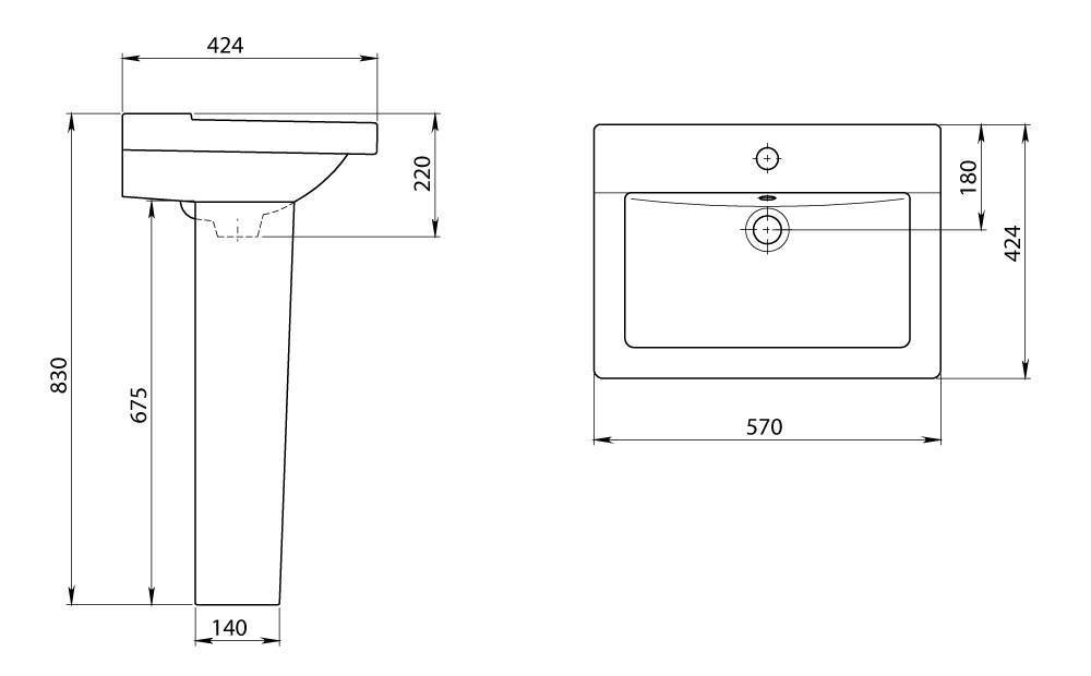 Купить раковина на пьедестале орион крап на голубом,перелив, воротынск. в Иваново магазин сантехники Суперстрой