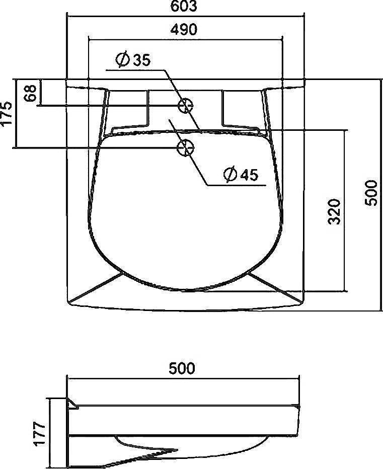 Купить раковина пилот 50*60 1wh301970 в комплекте, santek в Иваново магазин сантехники Суперстрой