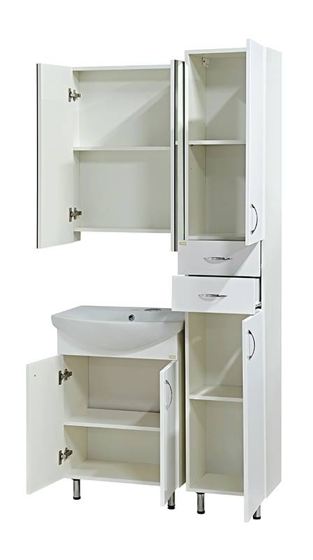 Купить пенал балтика - 35, правый, белый ,misty. в Иваново магазин сантехники Суперстрой