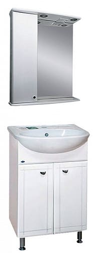 Купить тумба уют-60 1ящ. белая + раковина уют rosa, misty. в Иваново магазин сантехники Суперстрой