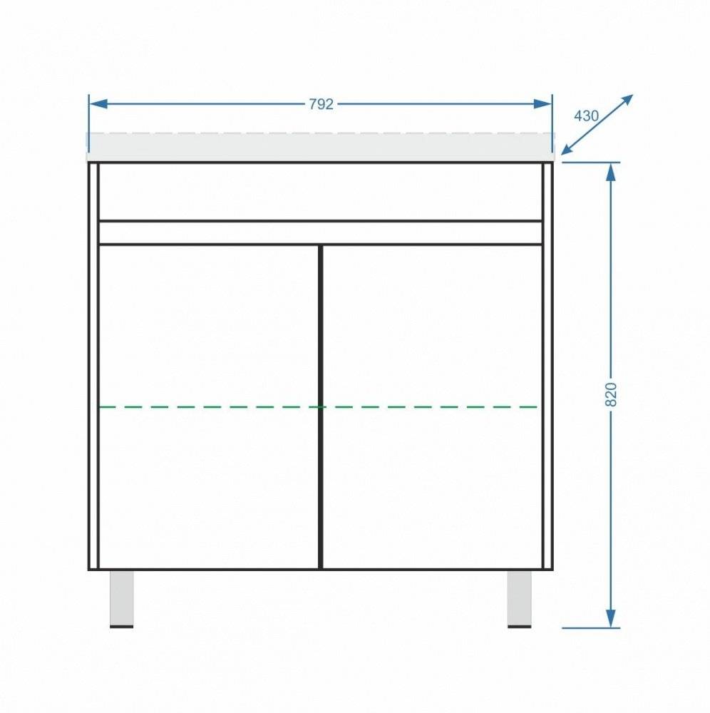 Купить тумба фаворита-80 белый+ раковина сомо,stella polar. в Иваново магазин сантехники Суперстрой
