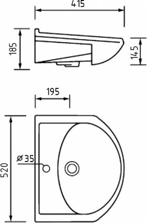 Купить раковина арго-50 белый декор, старый оскол. в Иваново магазин сантехники Суперстрой