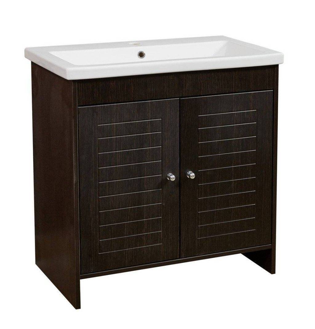 Купить тумба монтоне-80 венге+рак сомо,stella polar. в Иваново магазин сантехники Суперстрой