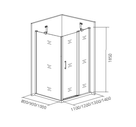 Купить душевое ограждение mokka sp-80-c-we, bas. в Иваново магазин сантехники Суперстрой