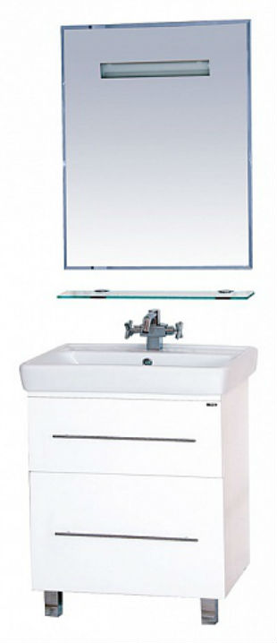 Купить тумба елена - 70  с 2 ящ. направ. доводчиком белая,misty. в Иваново магазин сантехники Суперстрой