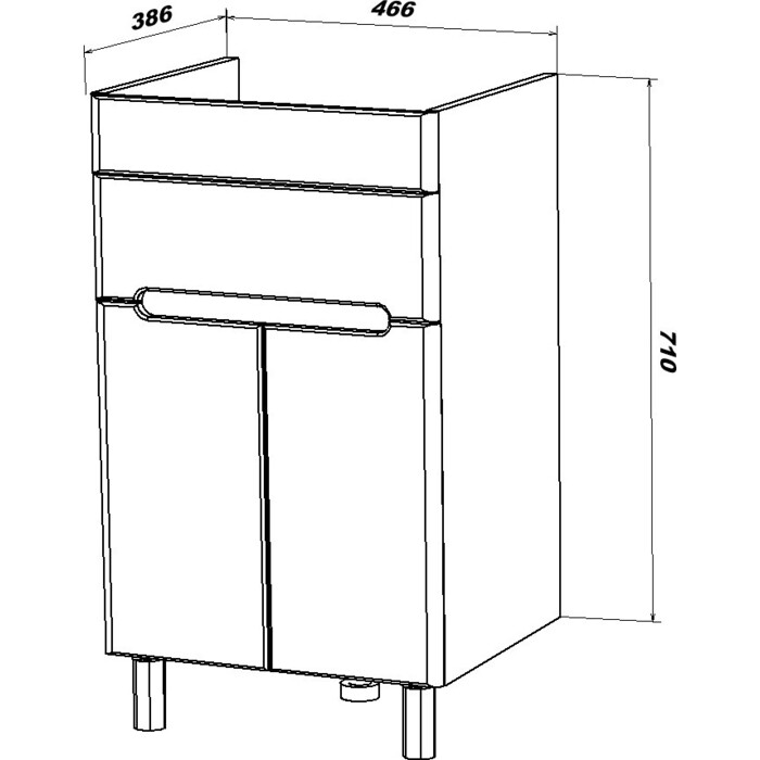 Купить тумба модена-50 напольная, sanstar. в Иваново магазин сантехники Суперстрой