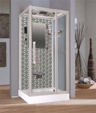 Купить душевые кабина 100*90 ng-7714w, нп,г/m,серебро,niagara. в Иваново магазин сантехники Суперстрой