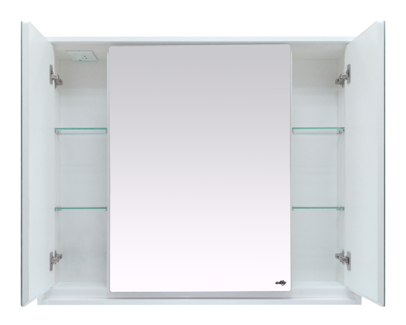 Купить зеркало-шкаф барселона -105 со светом, белый, misty. в Иваново магазин сантехники Суперстрой