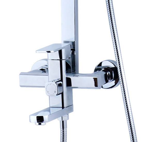 Купить душевая система (черная лейка квадрат) sonat 35182,kaiser в Иваново магазин сантехники Суперстрой