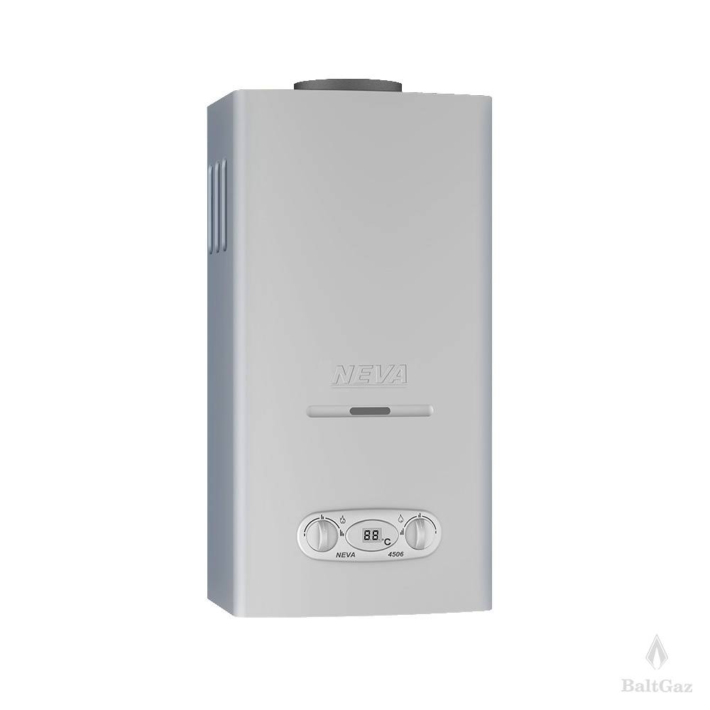 Купить водонагреватель газ neva 4506 серебро,baltgaz. в Иваново магазин сантехники Суперстрой