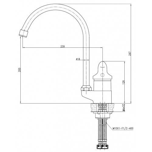 Купить смеситель для кухни athlete 19044,kaiser в Иваново магазин сантехники Суперстрой
