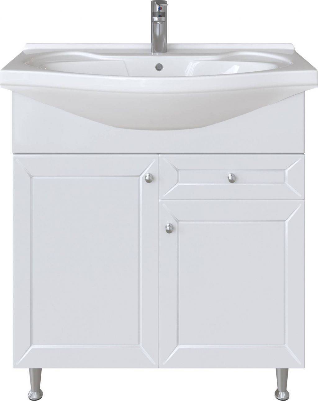 Купить тумба бриз-75 + умывальник байкал-75, sanstar в Иваново магазин сантехники Суперстрой