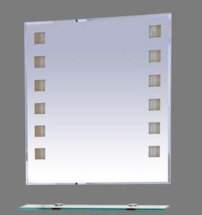 Купить зеркало эллада-100 с полочкой, свет, misty. в Иваново магазин сантехники Суперстрой