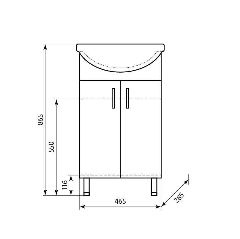 Купить тумба ладога-50,рак. ладога-50, aqualine. в Иваново магазин сантехники Суперстрой
