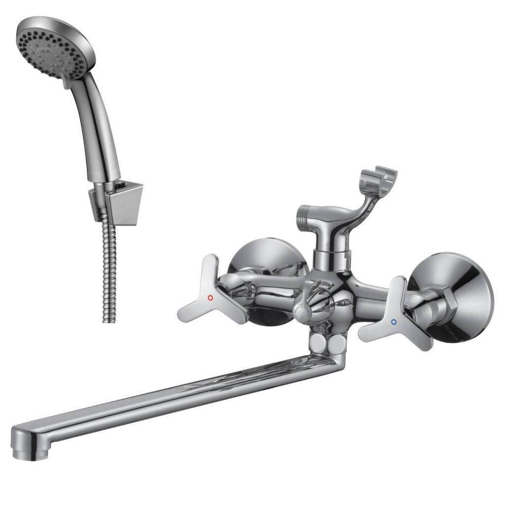 Купить смеситель для ванны с душем rs40-84, rossinka. в Иваново магазин сантехники Суперстрой