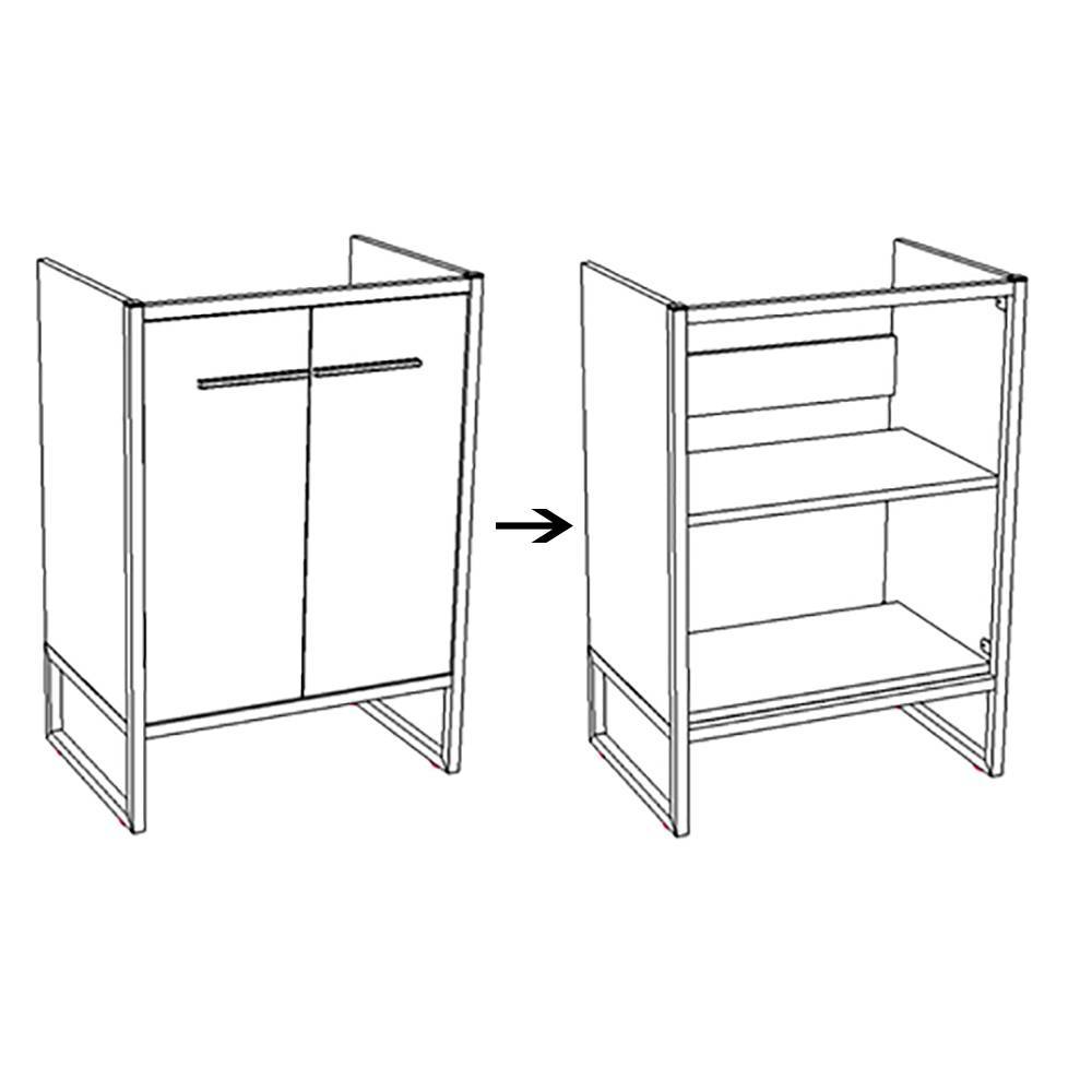 Купить тумба айрон-60 черный/антик+рак.фостер 60, corozo. в Иваново магазин сантехники Суперстрой