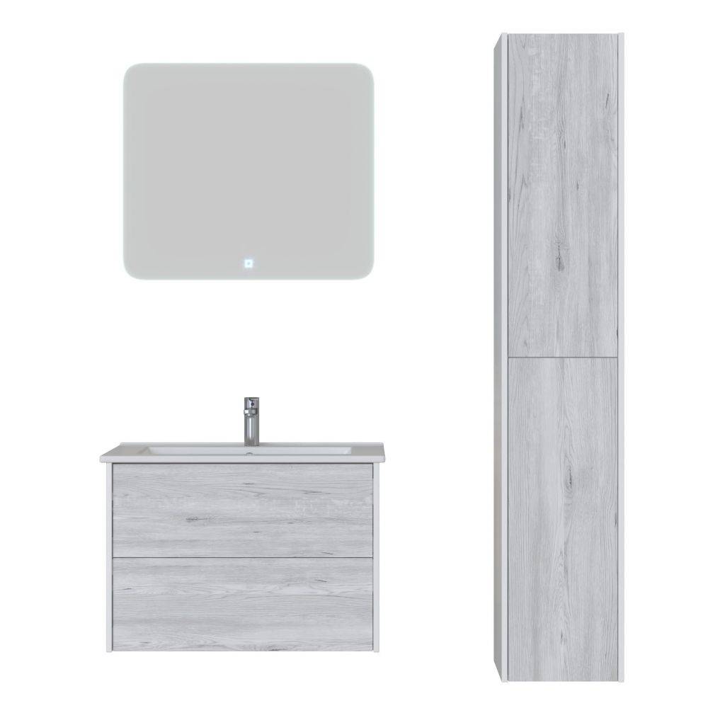 Купить тумба подвесная trend-80, бетон+раковина эйфория-80, sanstar. в Иваново магазин сантехники Суперстрой