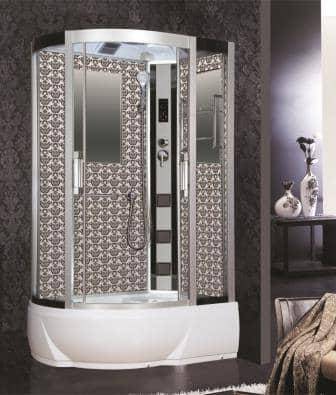 Купить душевая кабина 120*80 ng-7712wl в/п ,г/м,серебро,niagara . в Иваново магазин сантехники Суперстрой