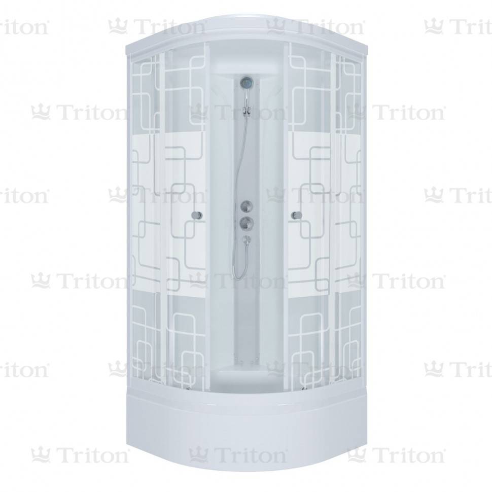 Купить душевая кабина тритон квадраты аква 100*100 в, сп в Иваново магазин сантехники Суперстрой