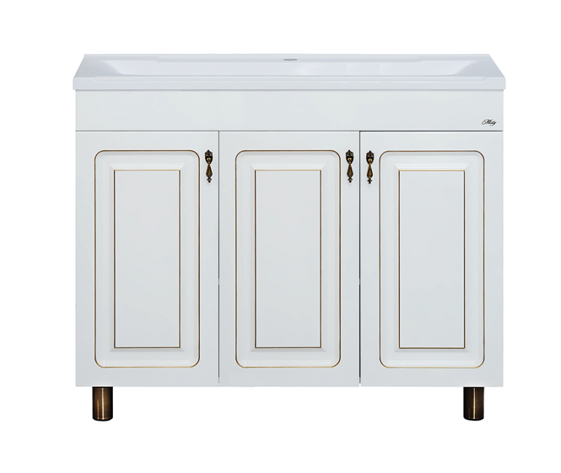 Купить тумба вояж -100 прямая белая патина ,misty. в Иваново магазин сантехники Суперстрой