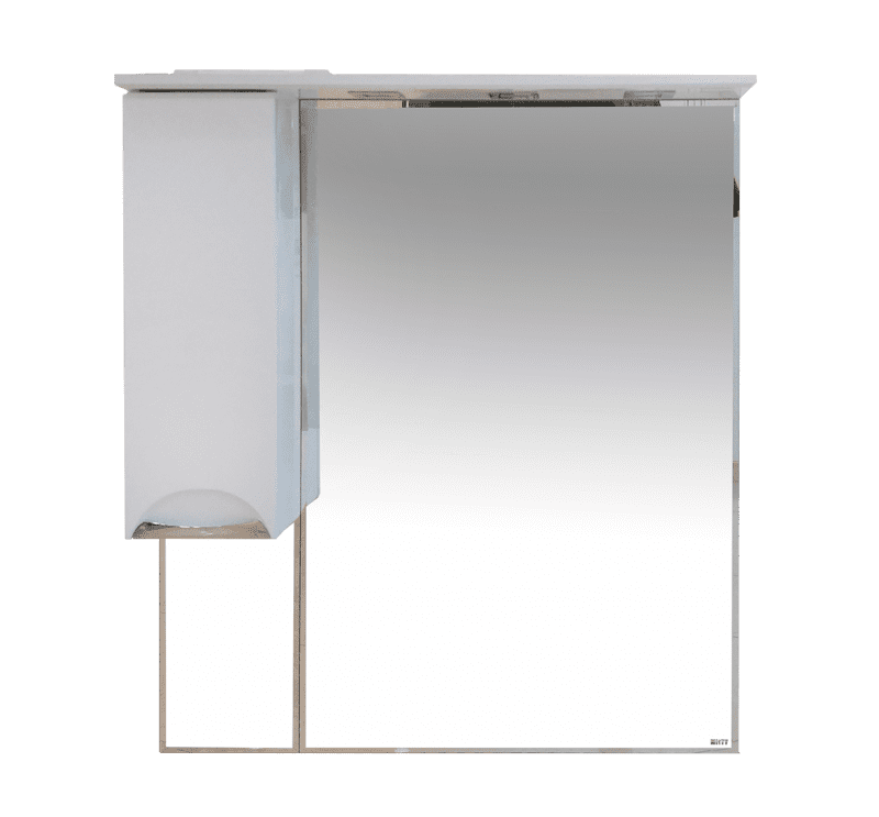 Купить зеркало-шкаф кари-90 левое, misty. в Иваново магазин сантехники Суперстрой