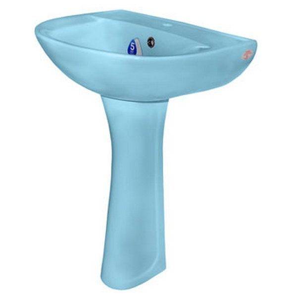 Купить раковина на пьедестале виктория голубой, воротынск. в Иваново магазин сантехники Суперстрой