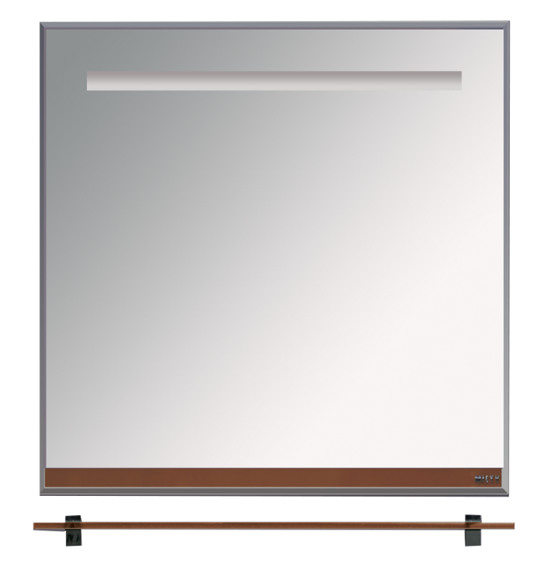 Купить зеркало джулия - 75 с полочкой 12 мм коричневое,misty. в Иваново магазин сантехники Суперстрой