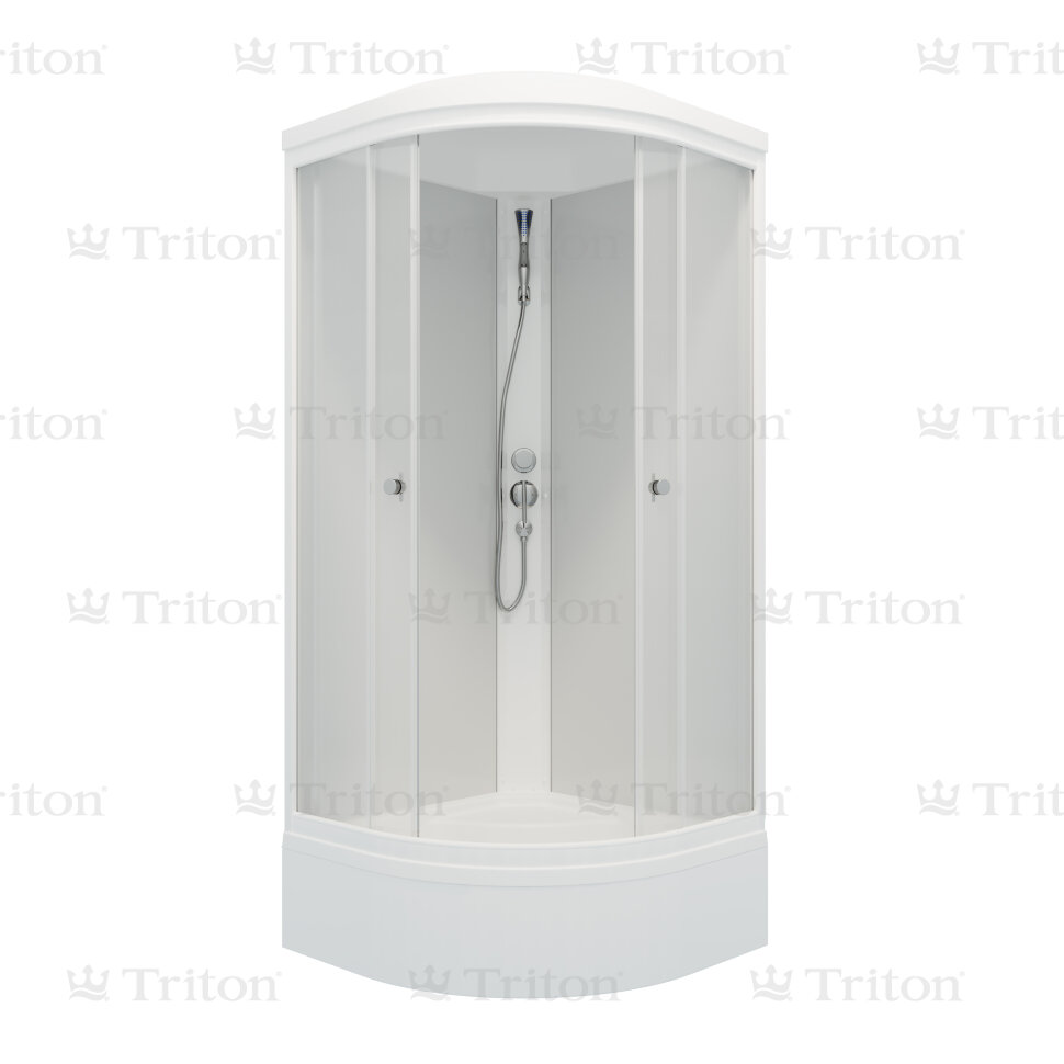 Купить душевая кабина вельвет в 90*90,сп,рифлен,бел, тритон. в Иваново магазин сантехники Суперстрой