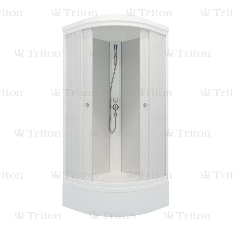 Купить душевая кабина лен в 100*100,сп,бел, тритон. в Иваново магазин сантехники Суперстрой