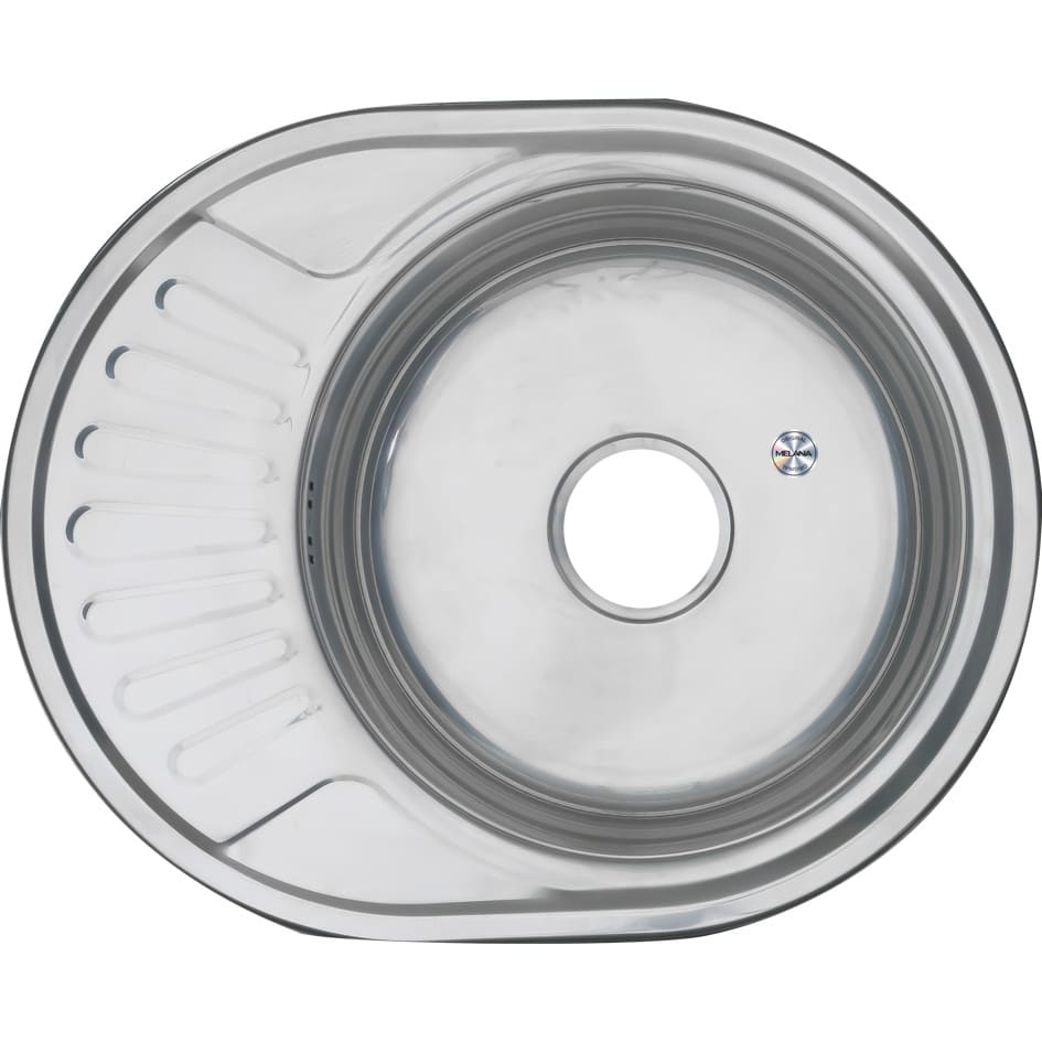 Купить мойка врезная 57*45 (0,8мм) универсальная, melana. в Иваново магазин сантехники Суперстрой