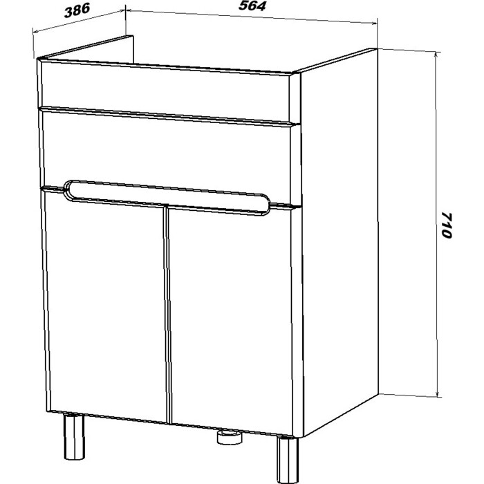 Купить тумба модена-60 напольная, sanstar. в Иваново магазин сантехники Суперстрой