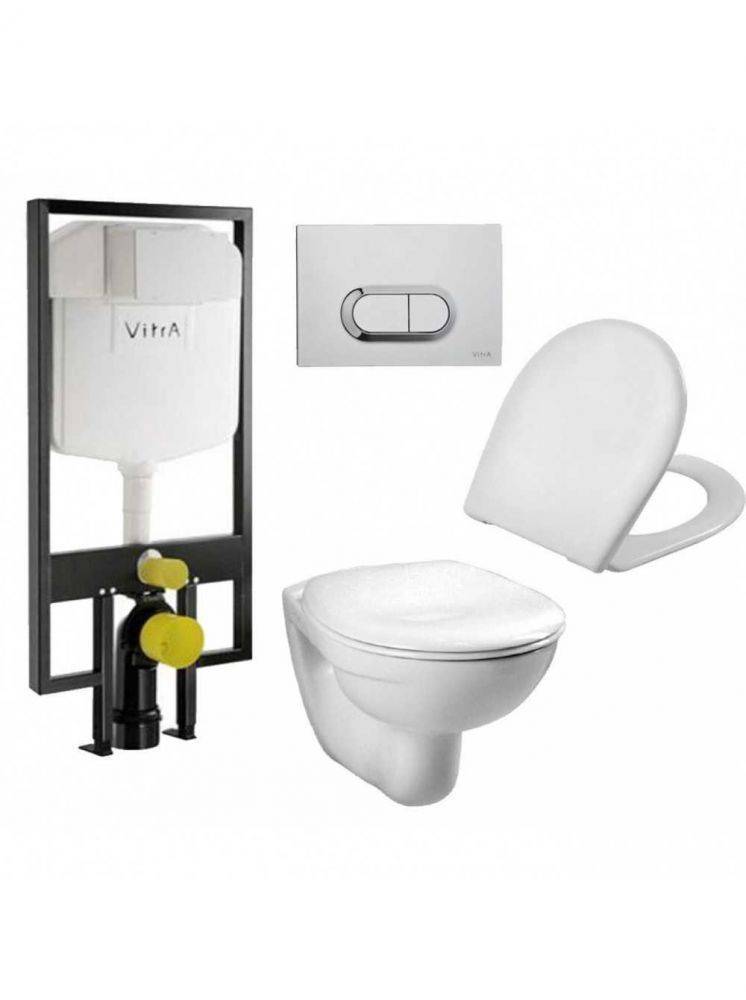 Купить комплект подвесной normus 9773в003-7202,инсталляция,кнопка гладкая хром,сидение стандартное,vitra(кн 740-0580) в Иваново магазин сантехники Суперстрой