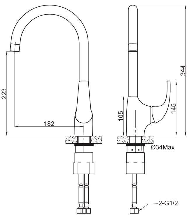 Купить смеситель для кухни tallin tl519, esco. в Иваново магазин сантехники Суперстрой