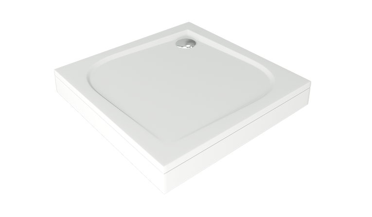 Купить поддон из литьевого мрамора квадро 90*90, bas в Иваново магазин сантехники Суперстрой