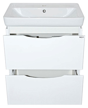 Купить тумба венера - 80  с 2 ящиками, белая ,misty. в Иваново магазин сантехники Суперстрой