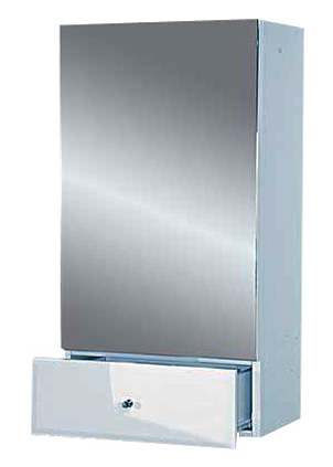 Купить зеркало-шкаф гала-42 правое, с ящиком, misty. в Иваново магазин сантехники Суперстрой