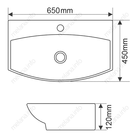 Купить раковина mln 78014d, melana. в Иваново магазин сантехники Суперстрой
