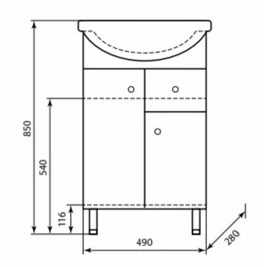 Купить тумба антик-55, 1 ящик+рак. антик, aqualine. в Иваново магазин сантехники Суперстрой