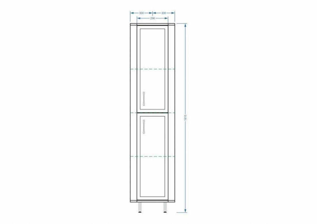 Купить пенал концепт-30 угловой белый,stella polar. в Иваново магазин сантехники Суперстрой