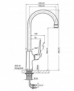 Купить смеситель для кухни lux regia 2247773, варион. в Иваново магазин сантехники Суперстрой