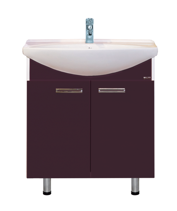 Купить тумба джулия - 85 бордовая,misty. в Иваново магазин сантехники Суперстрой